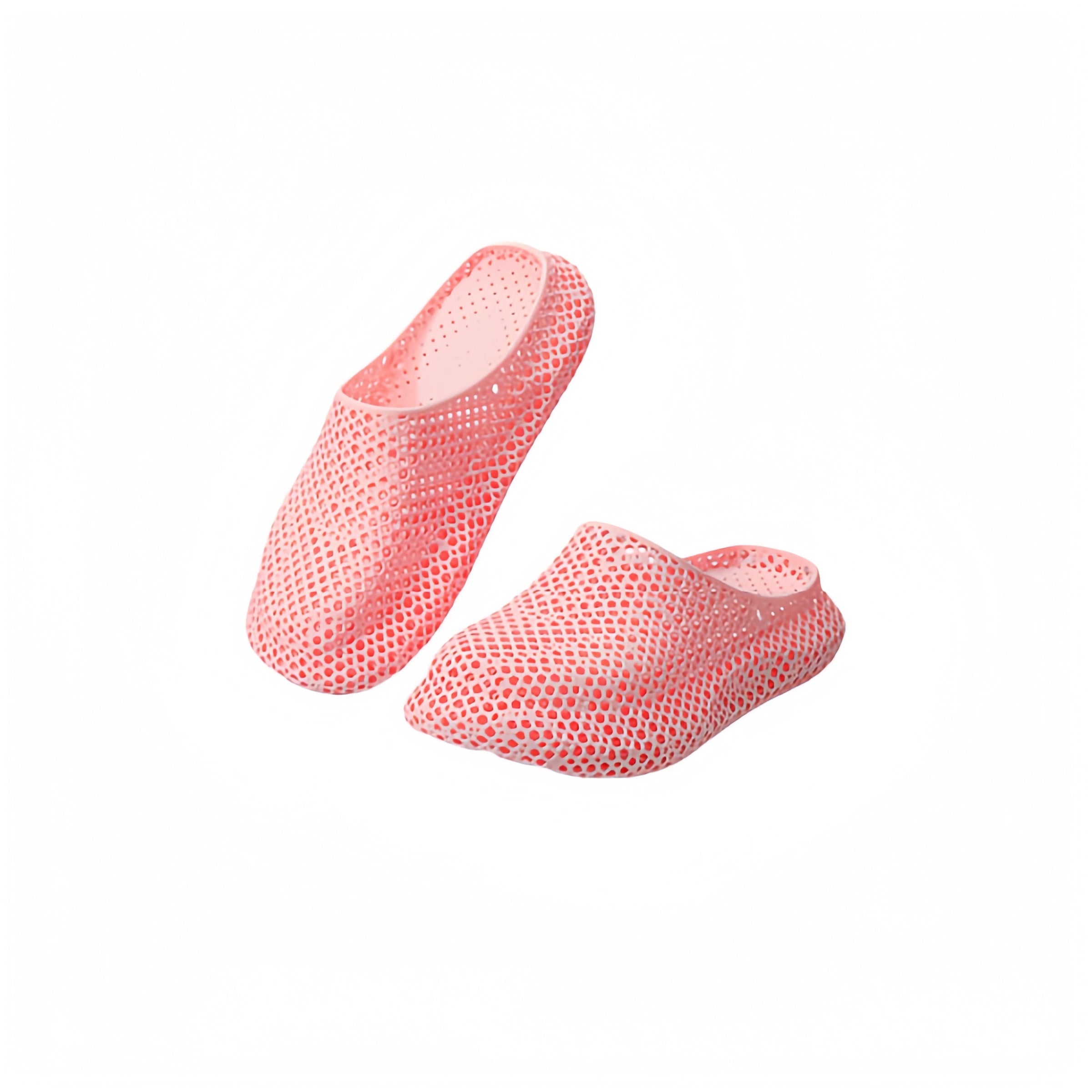 3D Printed Slippers with Holes, Men's and Women's Summer Outdoor Breathable Thick Soles for Anti-Slip