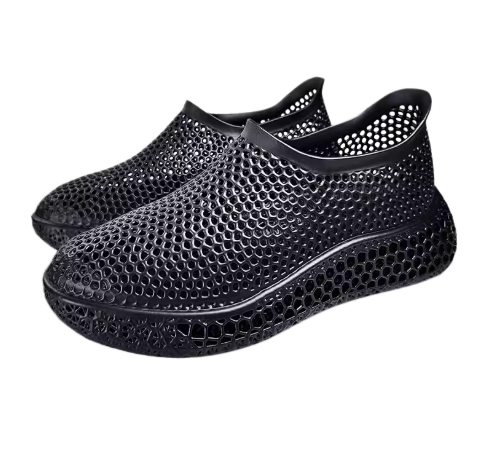 3D printed shoes, men's and women's casual shoes, hollowed out, breathable, anti slip