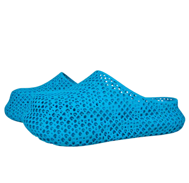 3D Printed Slippers with Holes, Men's and Women's Summer Outdoor Breathable Thick Soles for Anti-Slip