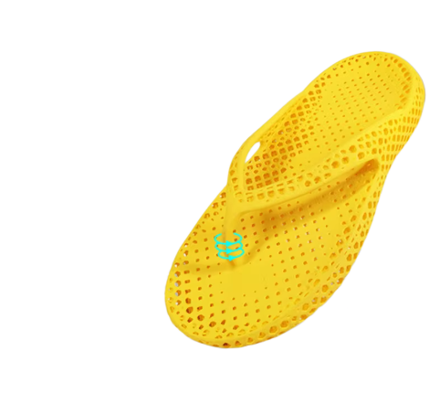 3D printed flip flops integrated into slippers for men and women to wear outdoors in summer