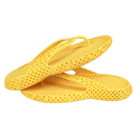 3D printed flip flops integrated into slippers for men and women to wear outdoors in summer