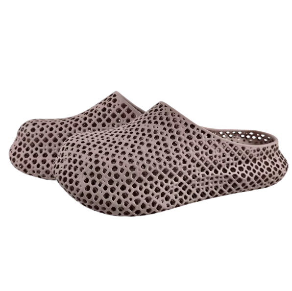 3D Printed Slippers with Holes, Men's and Women's Summer Outdoor Breathable Thick Soles for Anti-Slip