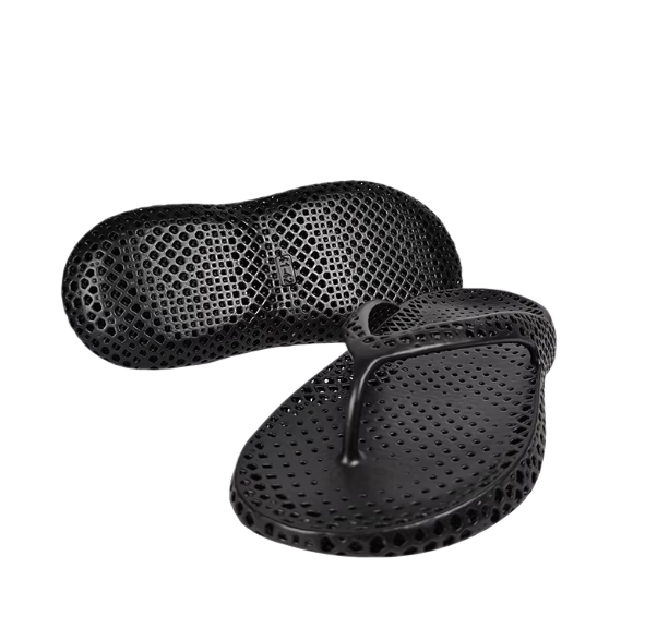 3D printed flip flops integrated into slippers for men and women to wear outdoors in summer