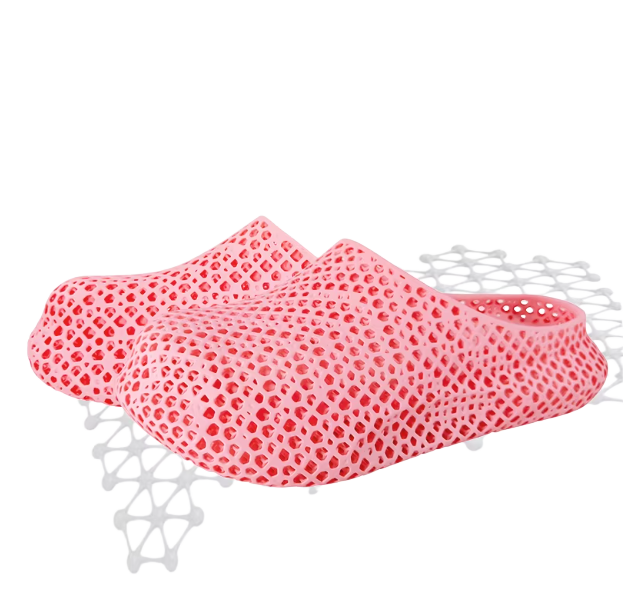 3D Printed Slippers with Holes, Men's and Women's Summer Outdoor Breathable Thick Soles for Anti-Slip
